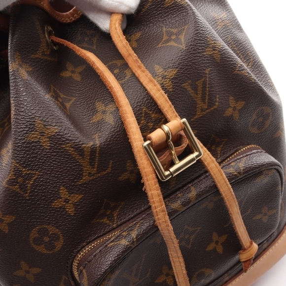 Louis Vuitton Montsouris MM Monogram Backpack Rucksack Brown - Picture 7 of 8